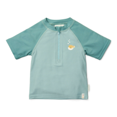  Little Dutch rövid ujjú úszó póló Seashells Surf Blue - 98/104
