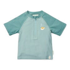  Little Dutch rövid ujjú úszó póló Seashells Surf Blue - 98/104 gyerek fürdőruha