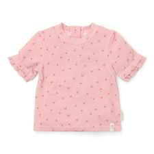 Little Dutch rövid ujjú úszó póló Sunny Flowers Blush - 86/92 gyerek fürdőruha