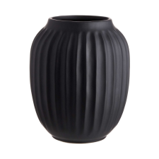 LIV kerámia váza, fekete 20 cm dekoráció