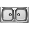 LIVINOX rozsdamentes mosogató, kétmedencés 80x45, 3 1/2, natúr EC-113K"