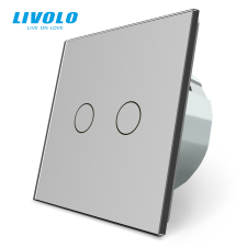 LIVOLO C705S LIVOLO 105-ös csillár érintőkapcsoló, 250V 5A, ezüst kristályüveg villanyszerelés