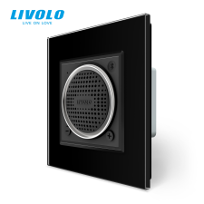 LIVOLO C77BSPB LIVOLO Bluetooth vezeték nélküli hangszóró, fekete kristályüveg hordozható hangszóró