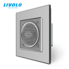 LIVOLO C77BSPS LIVOLO Bluetooth vezeték nélküli hangszóró, ezüst kristályüveg hordozható hangszóró