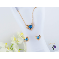  Liza antiallergén kristályköves delfines szett -18K ékszer szett