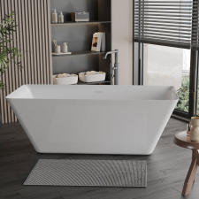  LIZA fényes fehér szabadonálló kád kád, zuhanykabin