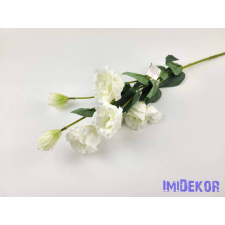  Liziantusz 5 ágú 4fej+2bimbó selyem szálas 79 cm - Fehér dekoráció
