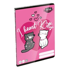 Lizzy Card Füzet LIZZY CARD A/5 32 lapos kockás 27-32 Kittok Heart Kitty füzet