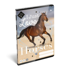 Lizzy Card Füzet tűzött A5, 40 lapos, vonalas - Love Horses füzet