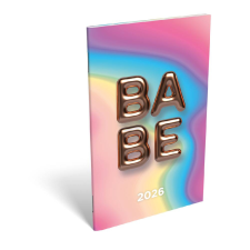 Lizzy Trade Kft. Bizományos Lizzy A6 tűzött zsebnaptár 2026 BABE határidőnapló