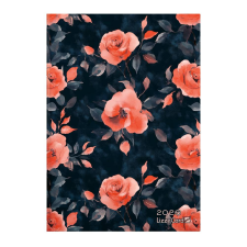 Lizzy Trade Kft. Bizományos Lizzy heti tervező, B6 design, 2026, NIGHT ROSES határidőnapló