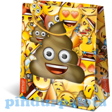 LizzyCard Ajándéktasak Emoji Poop 12,5x7,5x14,5cm party kellék