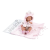 Llorens 73898 New Born kislány - élethű játékbaba teljes vinyl testtel - 40 cm