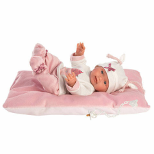 Llorens : Bebita újszülött 26 cm-es baba rózsaszín párnával baba