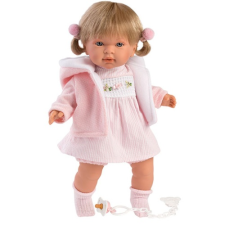 Llorens : Carla 42cm-es síró baba rózsaszín ruhában baba