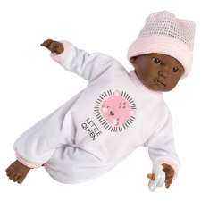 Llorens : Cuca síró afroamerikai kislány baba 30 cm baba