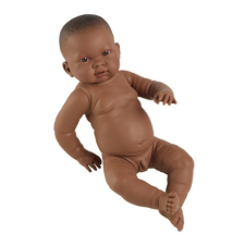 Llorens Fiú csecsemő baba néger 45 cm baba