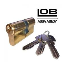 LOB YETI réz zárbetét, 30/55 mm, 3 kulcs (3286700) zár és alkatrészei