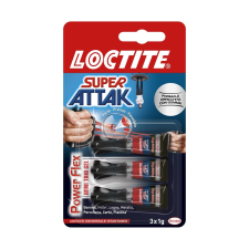 Loctite Pillanatragasztó 3x1g LOCTITE Super Attak Mini Trio Power FLEX Gél ragasztó