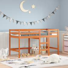  Lof Ágy Faggyú barna 90 x 190 cm Tömör fenyőfa ágy és ágykellék