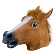 Lófej halloween, farsangi gumi jelmez maszk jelmez