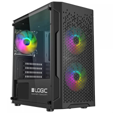 Logic Aramis ARGB Mini TG fekete számítógép ház