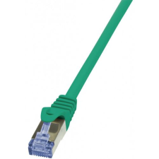LogiLink 10G S/FTP PIMF PrimeLine patch kábel CAT6A 0,25m zöld (CQ3015S) (CQ3015S) kábel és adapter