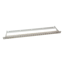 LogiLink 19" Patch panel 24 Keystone jack csatlakozóhoz, 0,5U, szürke egyéb hálózati eszköz