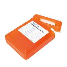 LogiLink 3,5" HDD Védődoboz, narancssárga asztali számítógép kellék