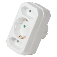 LogiLink Aljzatadapter, 2x CEE 7/16 + 1x CEE 7/3 hosszabbító, elosztó