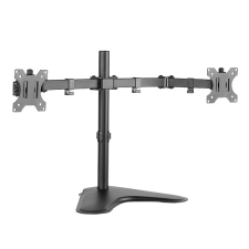 LogiLink asztali duál monitor tartó konzol, dönthető, forgatható 13–32" max 8 kg fekete (BP0045) (BP0045) monitor kellék