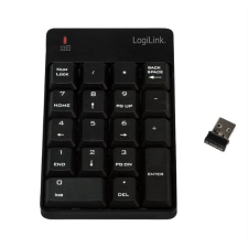 LogiLink billentyűzet vezeték nélküli 2,4G számológéppel fekete (ID0199) billentyűzet