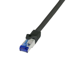 LogiLink C6A113S hálózati kábel Fekete 20 M Cat6a S/FTP (S-STP) kábel és adapter
