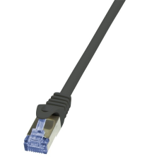LogiLink CAT6A S/FTP Patch Cable PrimeLine AWG26 PIMF LSZH black 0,25m kábel és adapter