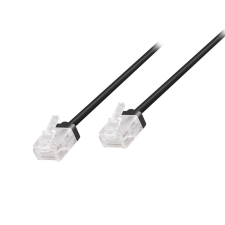 LogiLink Cat.6A Slim High-Flex patch kábel fekete 3,00 m kábel és adapter