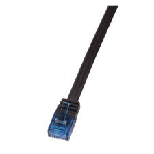 LogiLink cf2023u cat6 u/utp lapos patch kábel - fekete - 0,5m kábel és adapter
