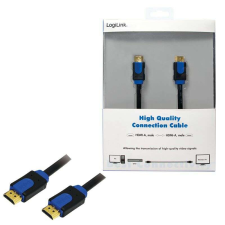 LogiLink CHB1110 HDMI kábel 10 M HDMI A-típus (Standard) Fekete, Kék kábel és adapter