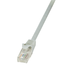 LogiLink CP1012U UTP Cat5e patch - Szürke - 0,25m kábel és adapter