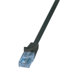 LogiLink CP3013U U/UTP CAT6a Patch kábel 0.25m - Fekete