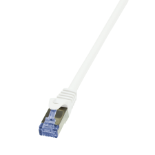 LogiLink CQ4061S S/FTP CAT6a Patch kábel 3m Fehér kábel és adapter