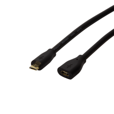 LogiLink CU0125 Micro USB hosszabbító (apa - anya) kábel 5m - Fekete (CU0125) kábel és adapter