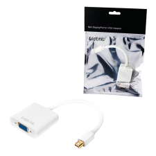 LogiLink CV0038 miniDisplayPort to VGA adapter White kábel és adapter
