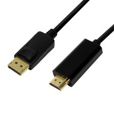 LogiLink - DisplayPort - HDMI 1.4 összekötő kábel 1m - CV0126 kábel és adapter