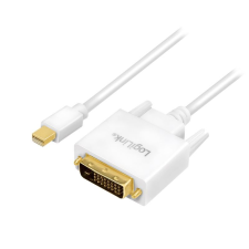 LogiLink DisplayPort kábel mDP/M  DVI/M 1080p 3m fehér (CV0138) (CV0138) kábel és adapter