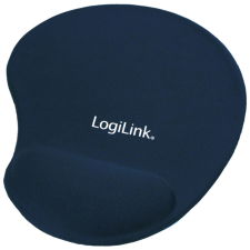 LogiLink Egérpad, géles csuklótámasszal, kék egérpad