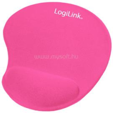 LogiLink Egérpad, géles csuklótámasszal, pink (LOGILINK_ID0027P) egérpad