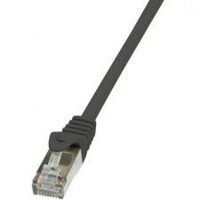LogiLink F/UTP patch kábel Cat.5e 0.5m fekete (CP1023S) (CP1023S) kábel és adapter