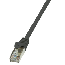 LogiLink F/UTP patch kábel Cat.5e 10m fekete (CP1093S) (CP1093S) kábel és adapter