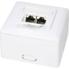LogiLink Fali hálózati csatlakozó doboz, CAT6 Ral 9003, LogiLink NP0039 (NP0039A) asztali számítógép kellék