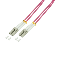 LogiLink Fiber duplex patch kábel lila, 3 m (FP4LC03) (FP4LC03) kábel és adapter